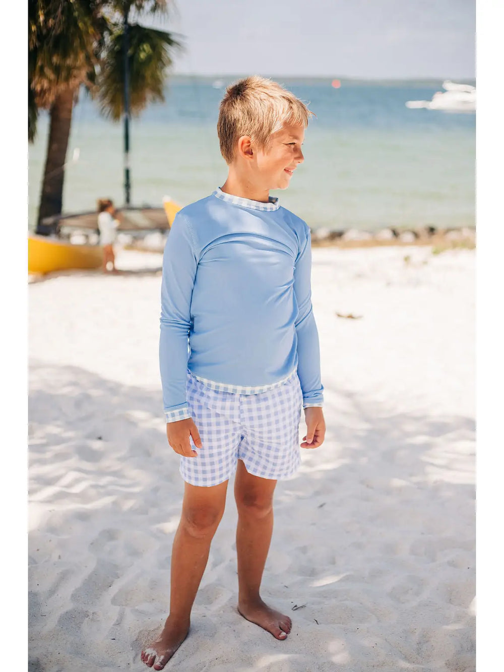 Blue Gingham - Rashguard