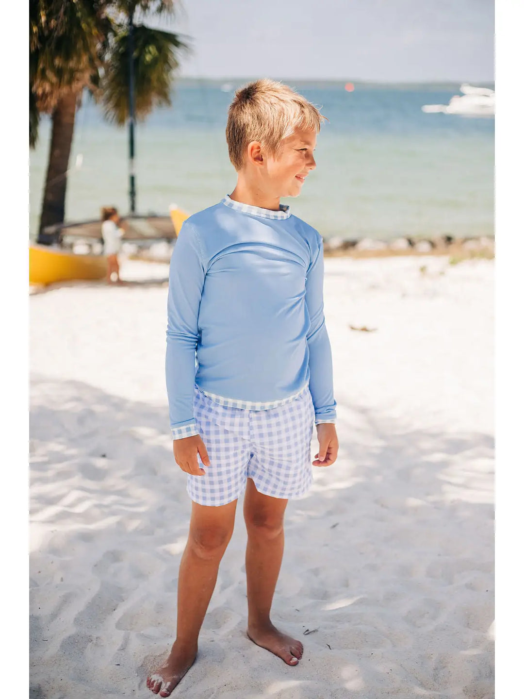 Blue Gingham - Rashguard