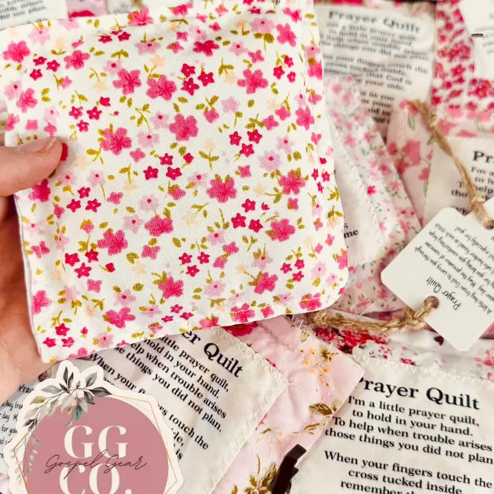 Floral Pink Pocket Prayer Quilt