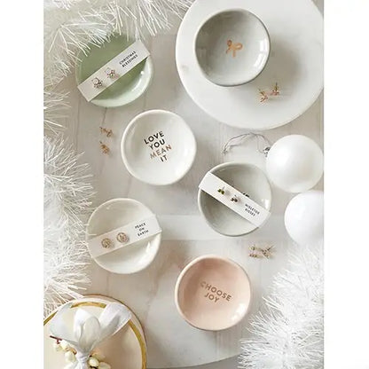 Holiday Stud Earrings & Trinket Tray Sets