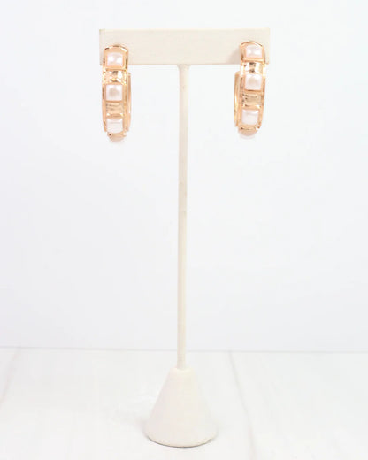 Allie Hammered Gold Earring