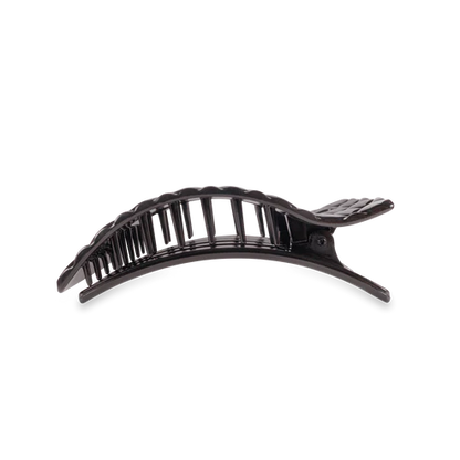 Jet Black Quilted Hair Clip