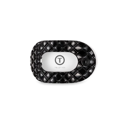 Jet Black Quilted Hair Clip