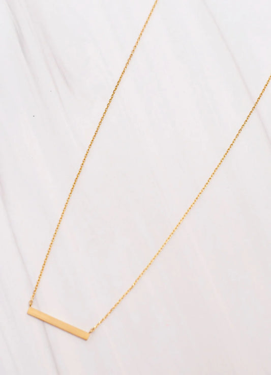 Simply You Bar Necklace