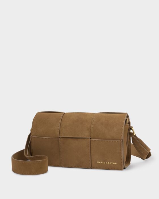 Taya Woven Suedette Crossbody Bag