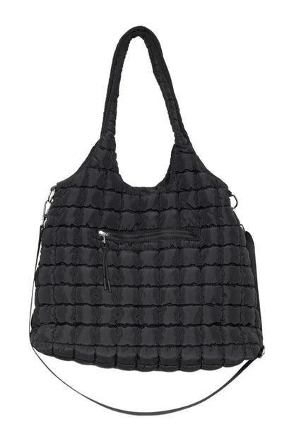 Rectangular Quilted Puffer Tote