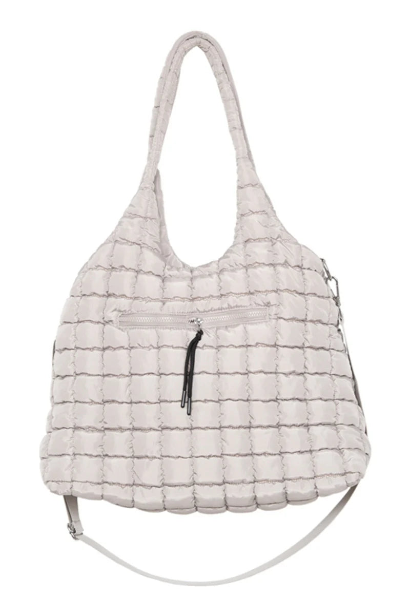 Rectangular Quilted Puffer Tote
