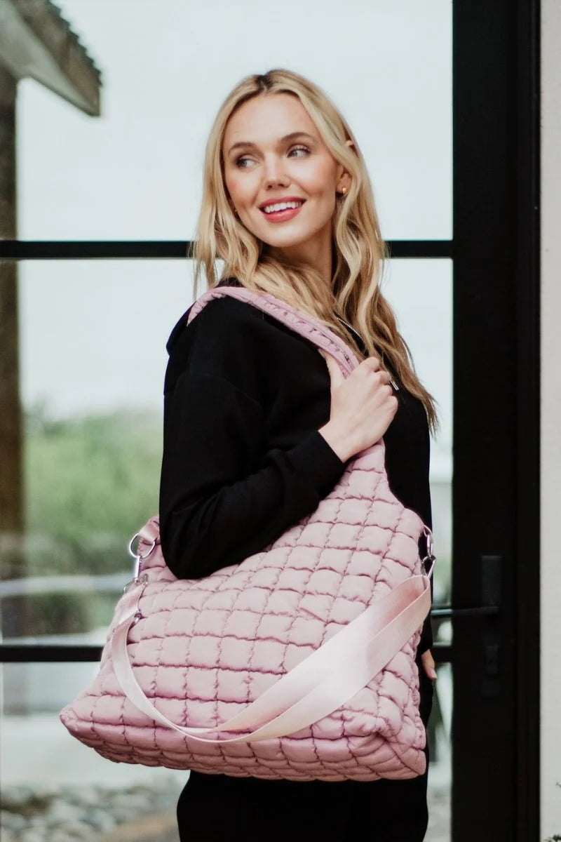Quilted Puffer Tote
