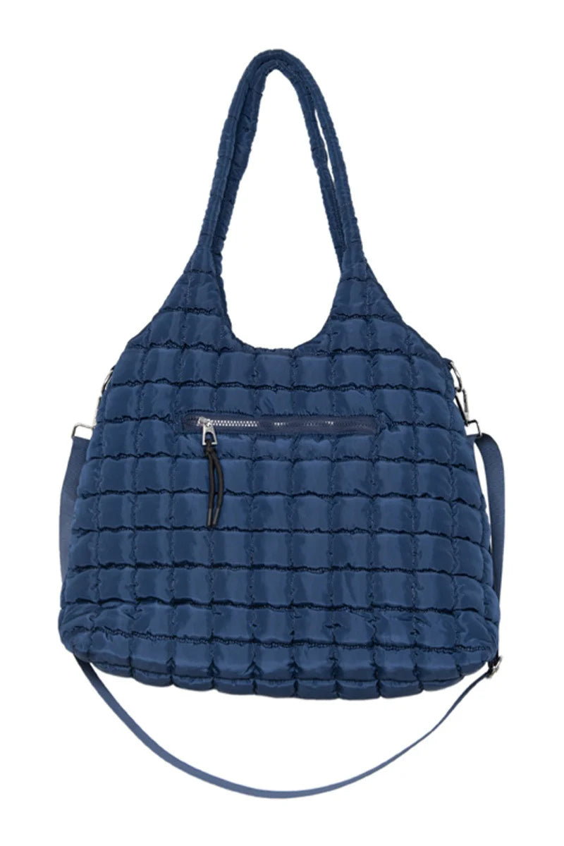 Rectangular Quilted Puffer Tote