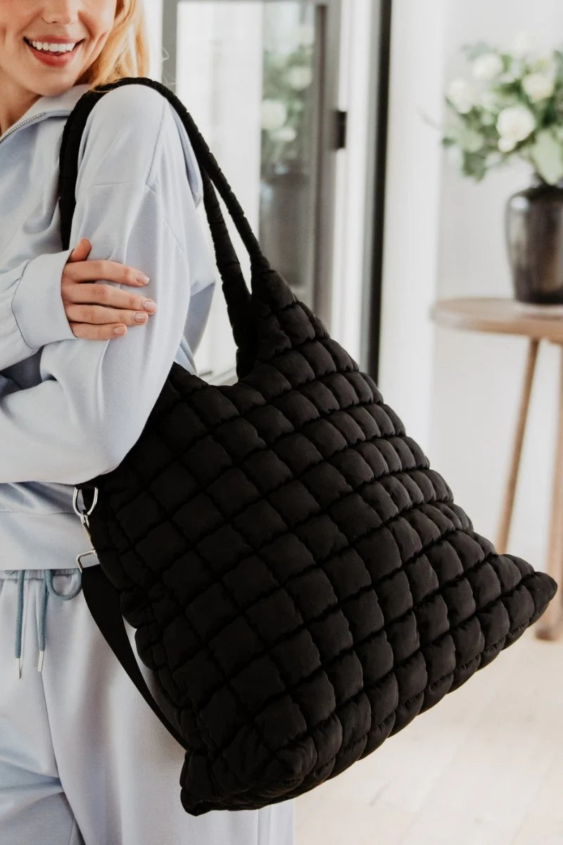 Quilted Puffer Tote