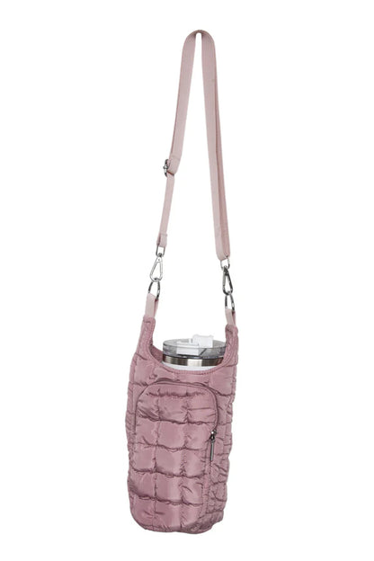 Quilted Water Bottle Carrier Bag