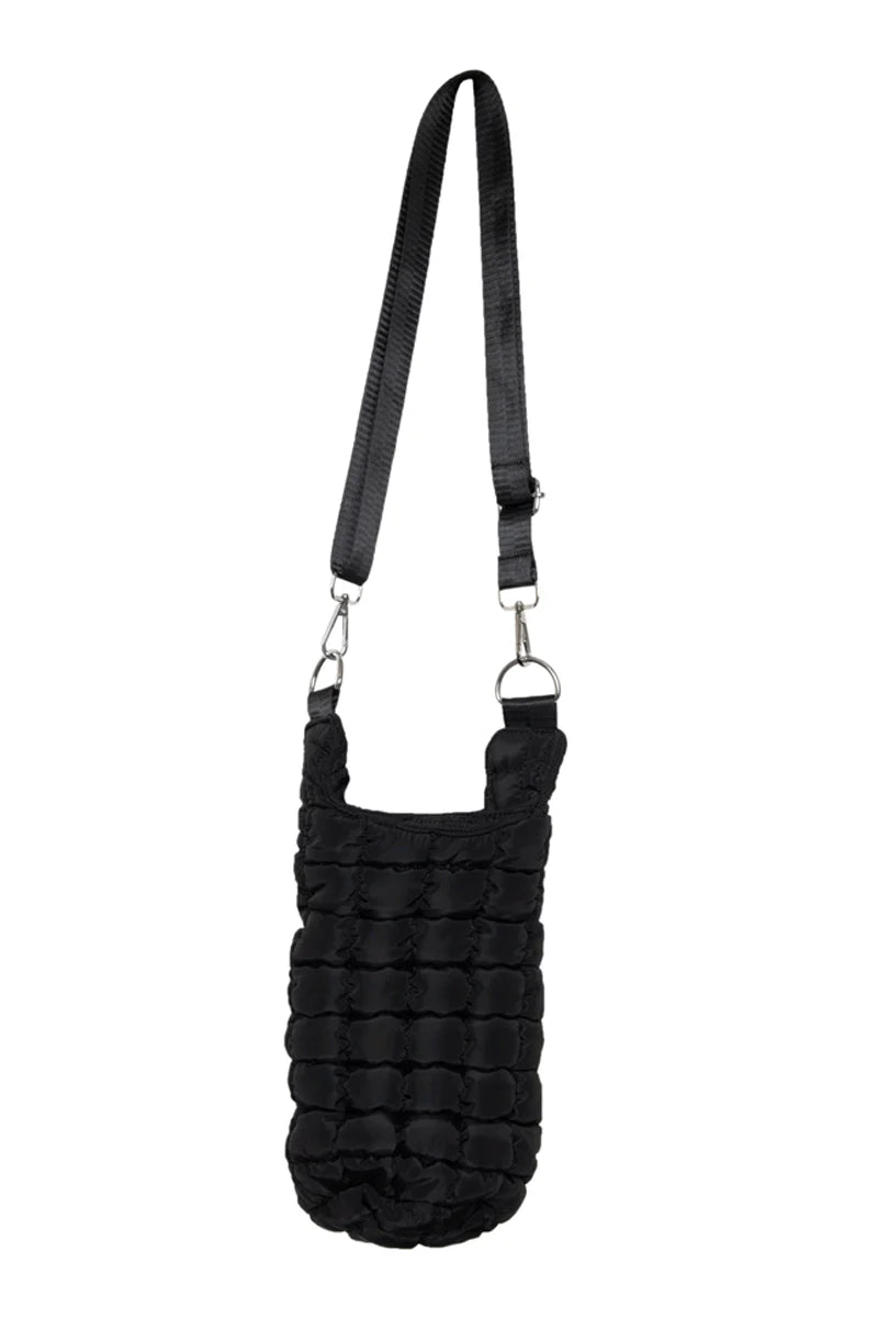 Quilted Water Bottle Carrier Bag