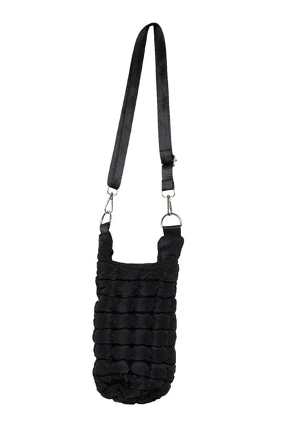 Quilted Water Bottle Carrier Bag