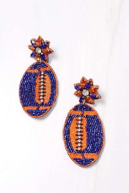 Field Goal Embellished Earrings