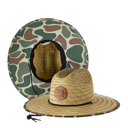 Camo Straw Hat