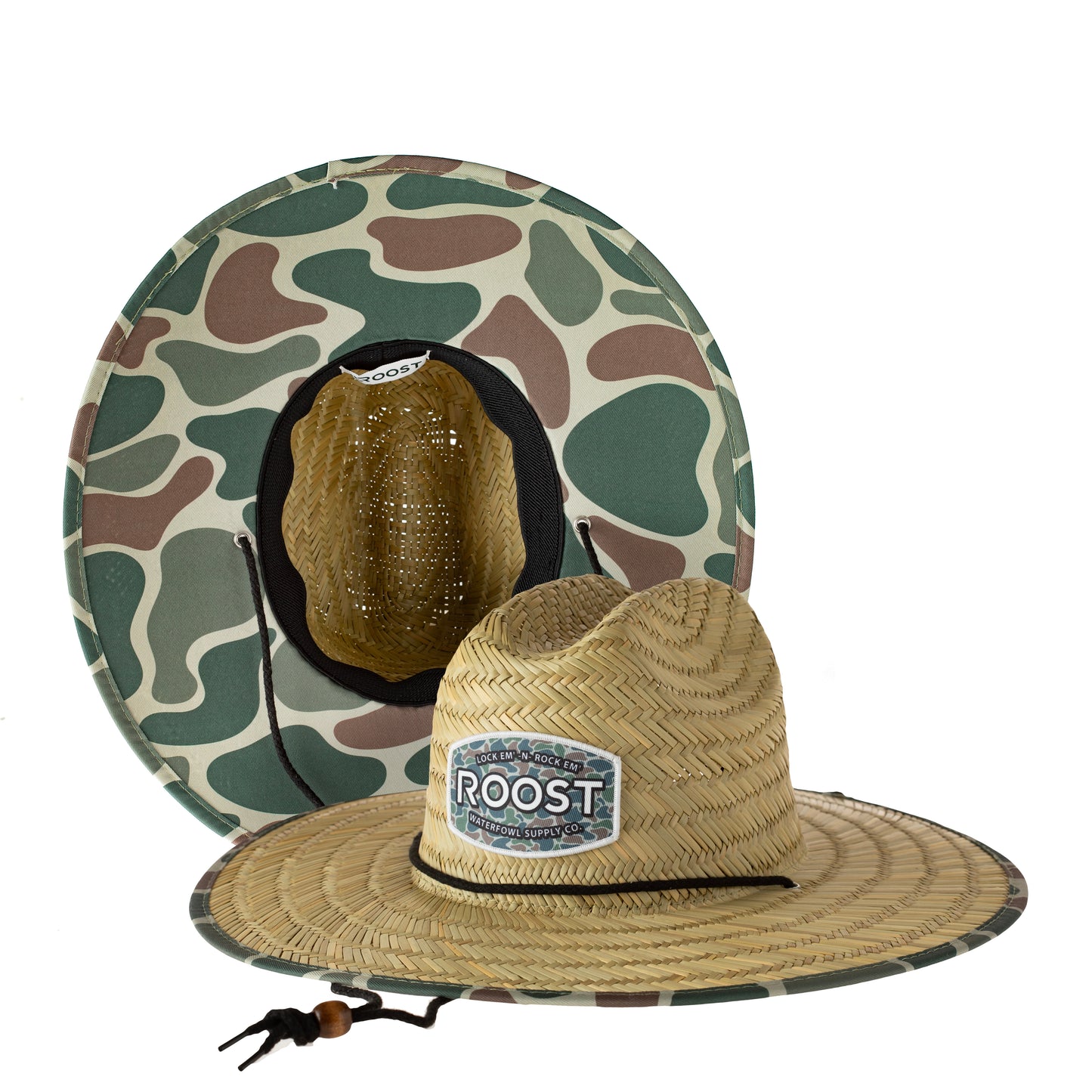 Camo Straw Hat