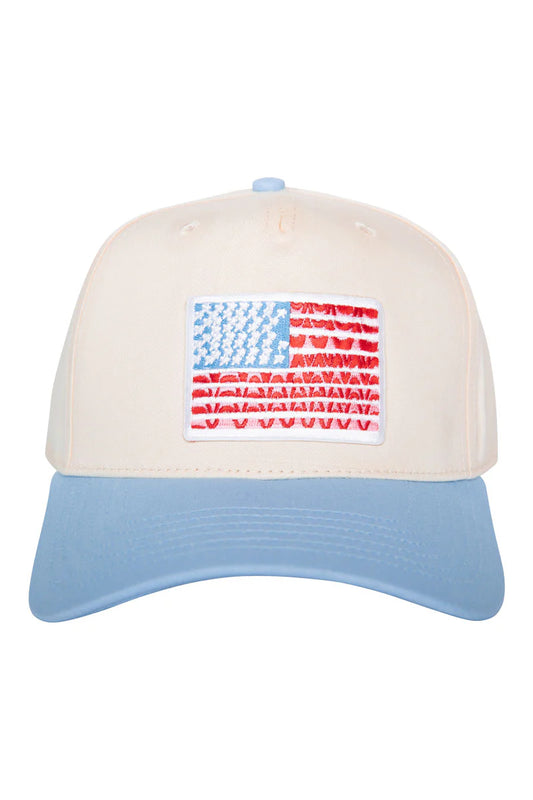 American Flag Vintage Hat