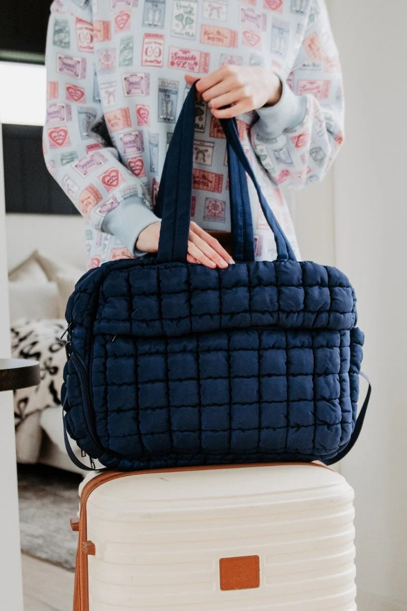 Quilted Weekend Duffel Bag