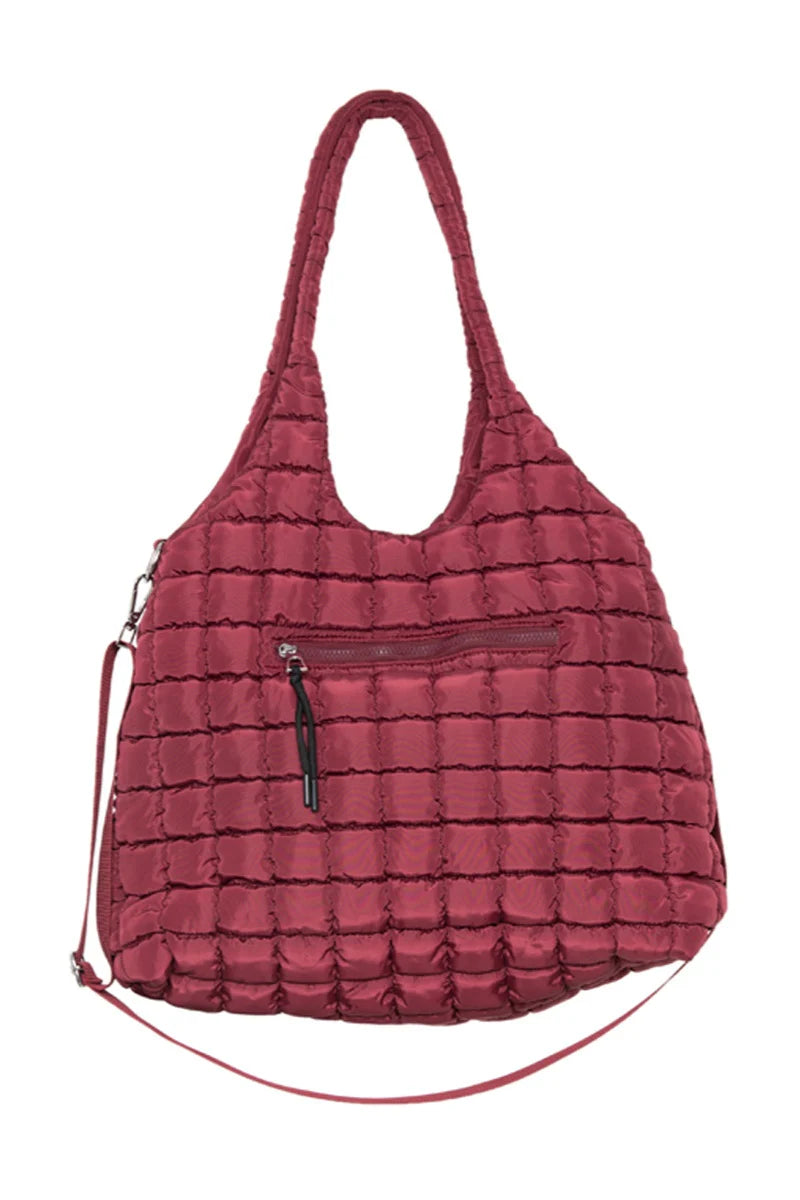 Rectangular Quilted Puffer Tote