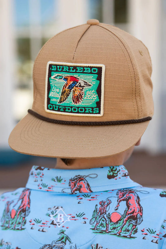 Youth Green Head Patch Hat