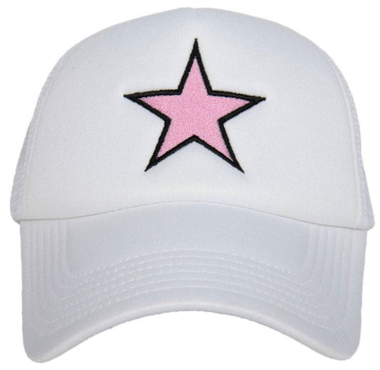 Pink Star Foam Hat