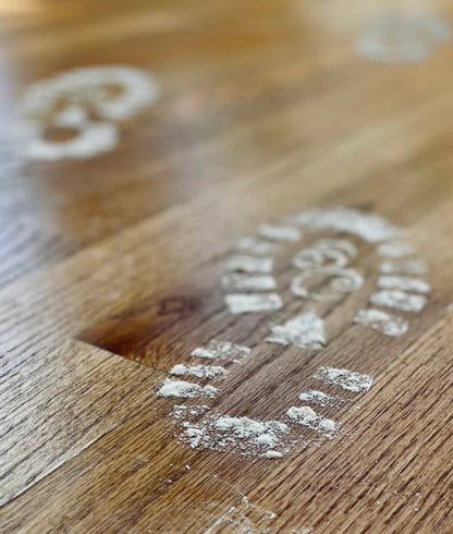 Santa Footprints Stencil